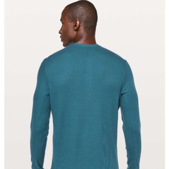 LIKE NEW! Lululemon Shift Stitch Henley *Teal - Picture 3 of 16
